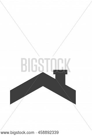 Roof House Icon Modern Minimalistic Logo. Vector