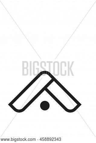 Roof House Icon Modern Minimalistic Logo. Vector