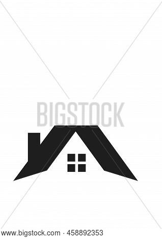 Roof House Icon Modern Minimalistic Logo. Vector