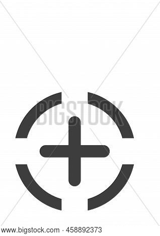 More Icon Flat Style On White Background Vector Illustration