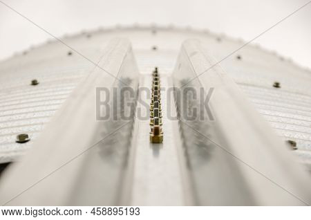Details Of The Structure Of A Grain Silo On A Farm In San Ramon, Canelones, Uruguay