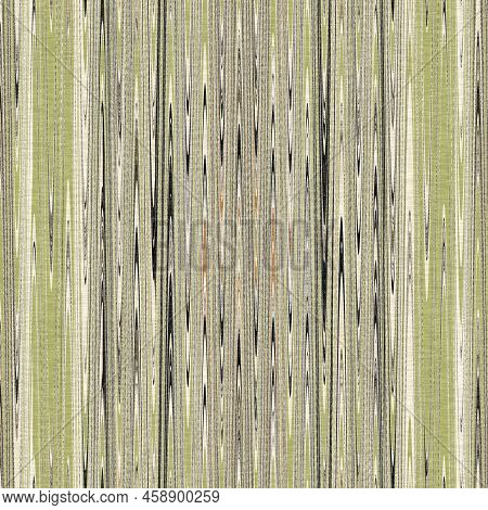 Green Forest Marl Seamless Pattern. Textured Woodland Weave For Irregular Melange Background. All Ov