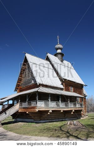 Église Saint-Nicolas dans le village de Glotovo. Russie, Souzdal.
