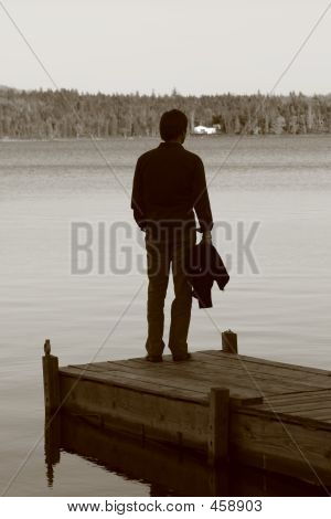 Venter på en Dock