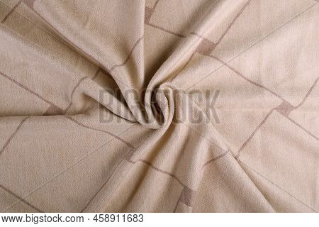 Beige Shawl, Tippet, Scarf. Women's Accessory, Gift Souvenir. Background For Text