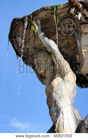 Fountain At Bocca Della Verita In Rome
