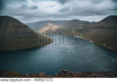 Views Of Kunoy And Bordoy From Klakkur, Faroe Islands