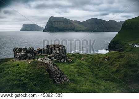 Trøllanes Landscape On The Island Of Kalsoy In The Faroe Islands