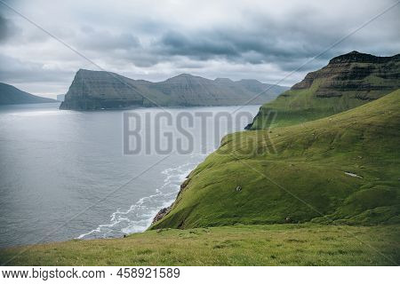 Trøllanes Landscape On The Island Of Kalsoy In The Faroe Islands