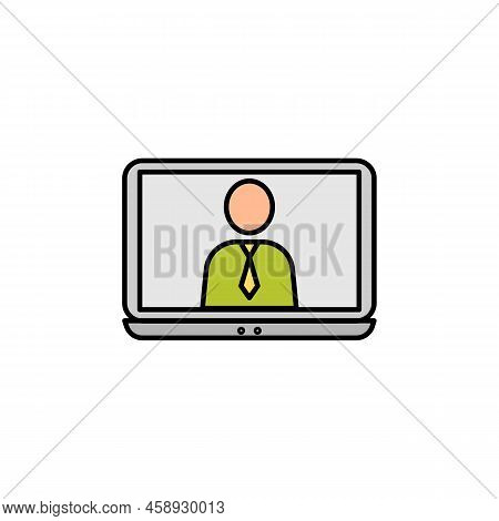 Assistant Line Illustration Icon. Signs And Symbols Can Be Used For Web, Logo, Mobile App, Ui, Ux Co