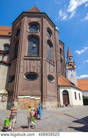Munich, Germany - July 6, 2022: Sant Peter Church (peterskirche) Popularly Called Simply Alter Peter