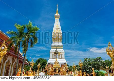 Phanom Pagoda Of Phra That Phanom Temple In That Phanom District, Nakhon Phanom, Thailand.