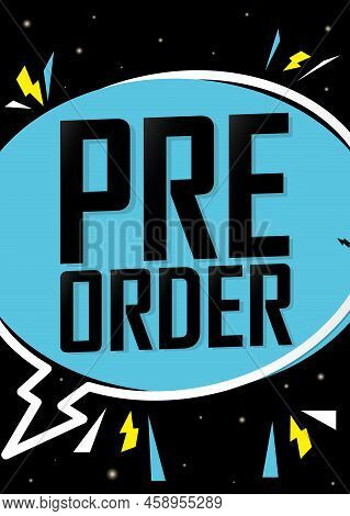 Pre-order Summer Sale, Discount Poster Design Template, Promo Shopping Banner