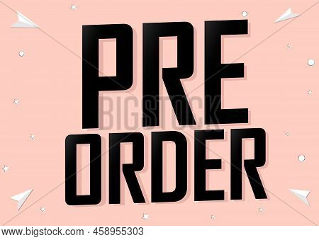 Pre-order Summer Sale, Discount Poster Design Template, Promo Shopping Banner