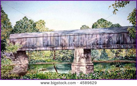 Schofield ponte acquerello Paintingjpg
