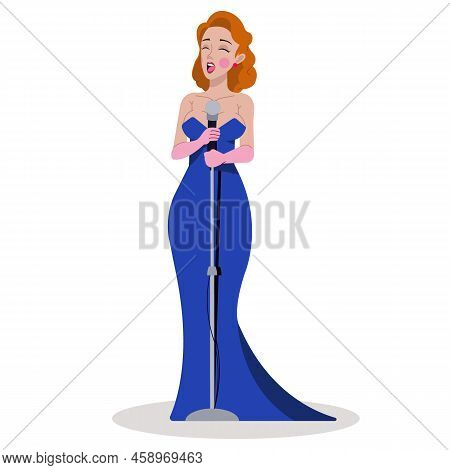 Female Singer Icons Vector & Photo (Free Trial) | Bigstock