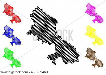 Skyros Island (hellenic Republic, Greece, Attica) Map Vector Illustration, Scribble Sketch Scyros, T