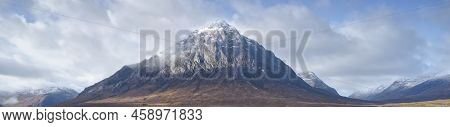 Buachaille Etive Mor During Winter In Early Morning