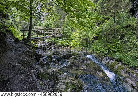 Janosik Holes, Little Fatra, Slovak Republic. Hiking Theme. Seasonal Natural Scene.