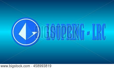 Loopring Virtual Currency Images. 3d Illustrations. Coins Logo