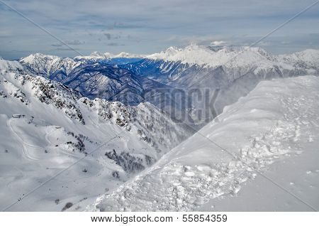 Ski Trail Rosa Khutor.