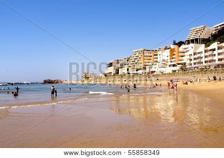 Urlauber auf Umdloti Beach Durban-SÃ¼dafrika