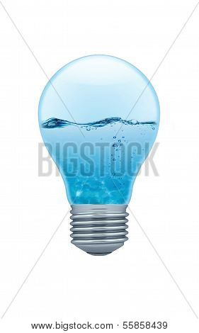 Light Bulb With Water Inside