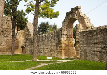 Remains of Roman Empire Fano