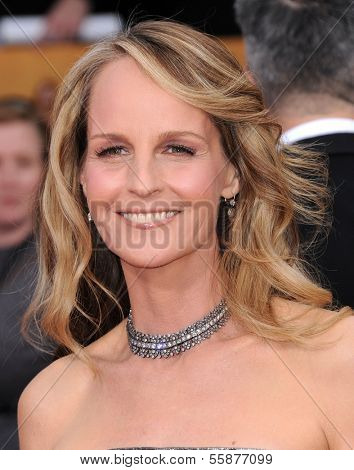 LOS ANGELES - JAN 27:  Helen Hunt  arrives to the SAG Awards 2013  on January 27, 2013 in Los Angeles, CA                