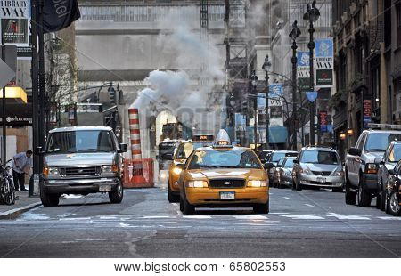 Early Morning On East 41St Street, New York.
