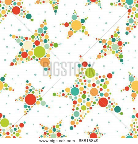 Stars seamless pattern