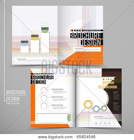 Vector Brochure Layout Design Template