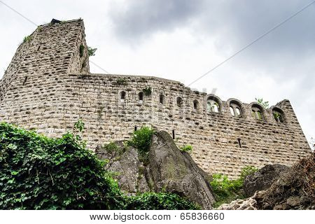 Medieval Castle Bernstein On The Top Of Hill