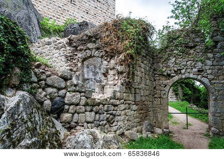 Medieval Castle Bernstein On The Top Of Hill
