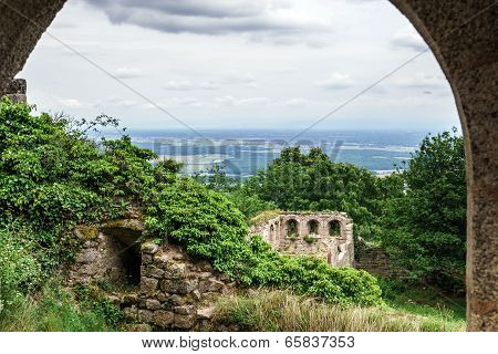 Medieval Castle Bernstein On The Top Of Hill