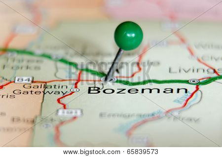 Bozeman City Pin On The Map