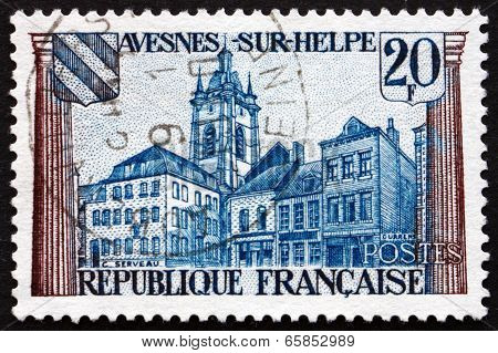 Postage Stamp France 1959 View Of Avesnes-sur-helpe