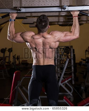 Chin-Ups workout in the gym