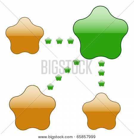 Abstract web site template vector