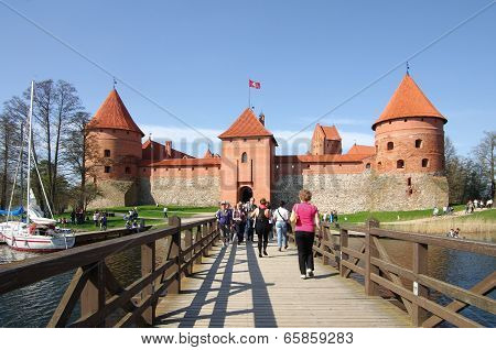 Medieval Castle In Trakai