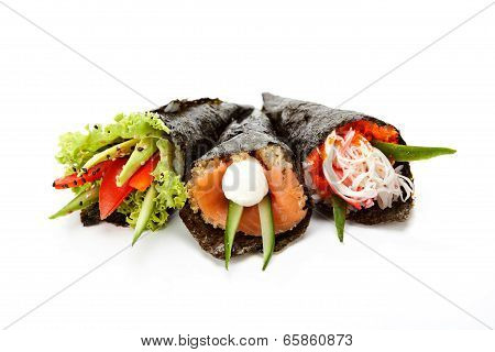Temaki sushi set