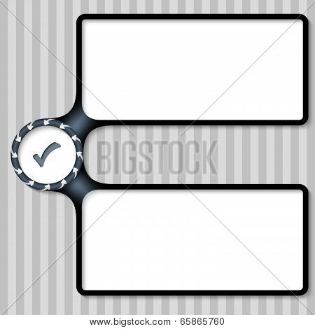 Double Box For Entering Text With Arrows And Check Box