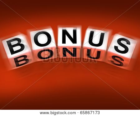 Bonus Blocks Displays Promotional Gratuity Benefits And Bonuses