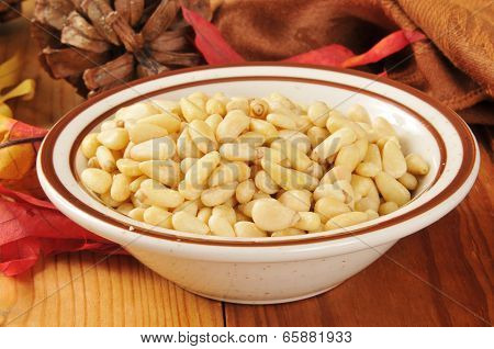 Bowl Of Pine Nuts