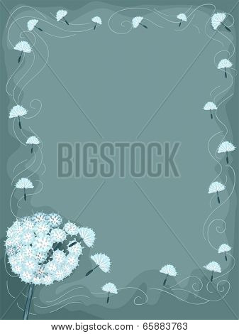 Background Illustration Featuring Dandelion Seeds Flying Around