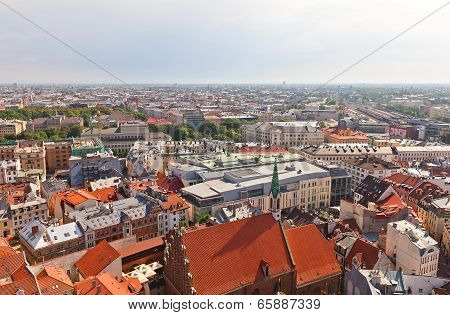 View Of Old Town (unesco Site). Riga, Latvia