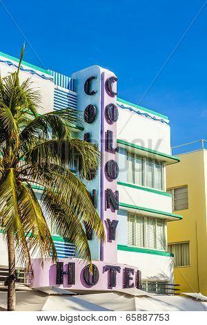 The Colony Hotel At Ocean Drive In South Beach Area