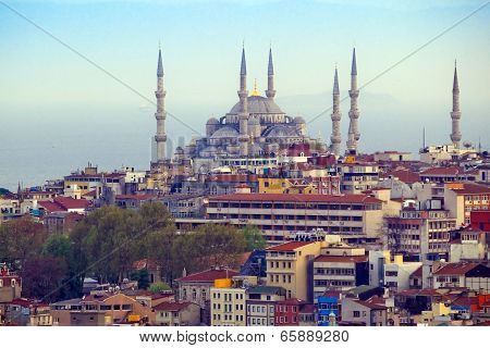 Blue mosque and Sultanhamet district