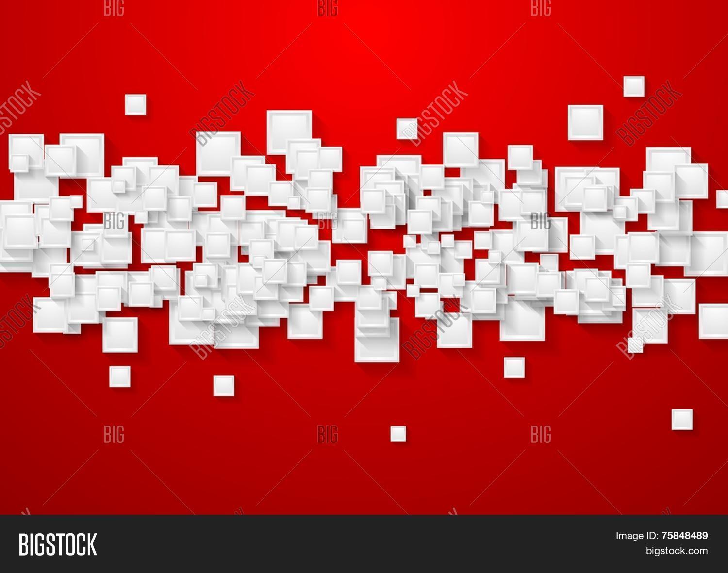 White Red Abstract Vector & Photo (Free Trial) | Bigstock