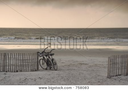 rowery na plaży